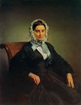 弗朗切斯科 海玆 Portrait of Teresa Borri Stampa Manzoni